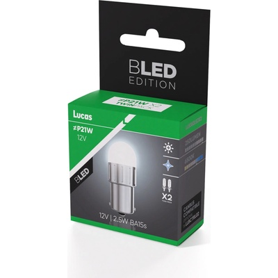 Lucas BLED P21W BA15s 12V 2,4W LLB382LEDX2