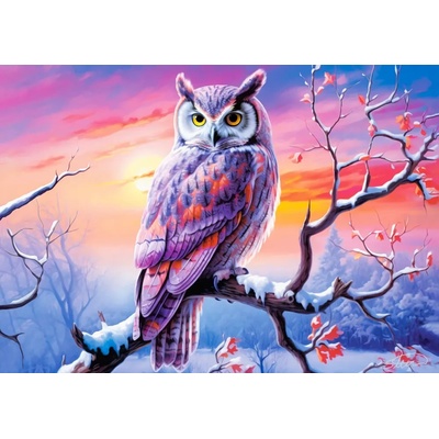 Castorland - Puzzle Owl's Perfect Evening - 500 piese