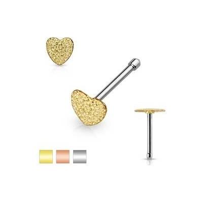 Piercingate piercing do nosu srdíčko PNO00241 stříbrná