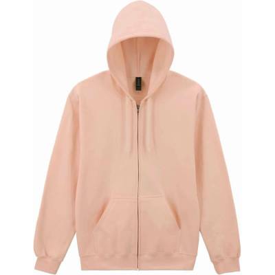 Gildan na zip Midweight zaprášená růžová