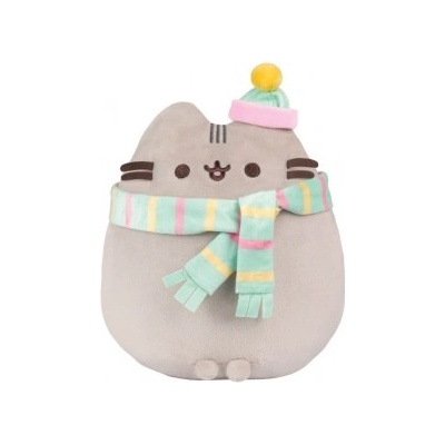 mačička Pusheen s čiapkou a šálom Pusheen 26 cm