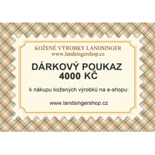 Dárkový poukaz 4000 Kč