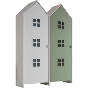 Vipack Детски гардероб в бял и зелен цвят 115x171, 5 cm CASAMI BRUGES - Vipack (CSCO2309)