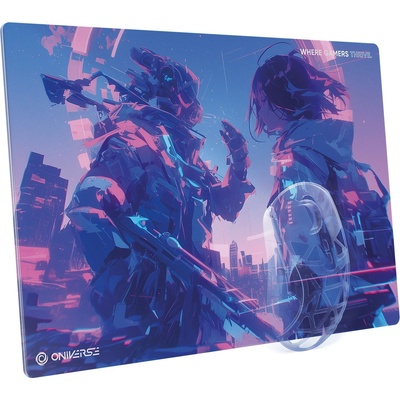 Oniverse Стъклена подложка за мишка Oniverse - First Encounter, S, многоцветна (ONIMPAD2-PC-ONI2)
