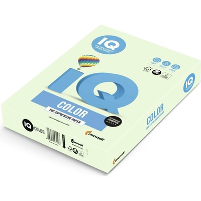 Barevný papír iq color a4 gn27 světle zelený 80g/m2 500 listů