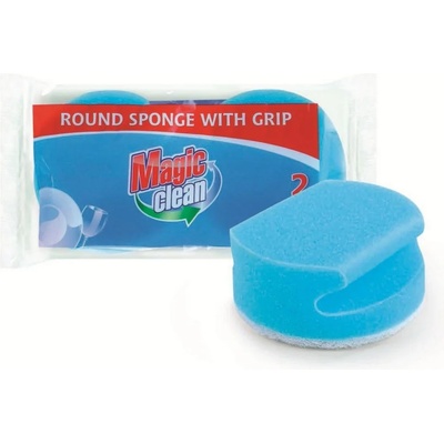 Convoy World 2 бр. кръгли домакински гъби с канал за почистване на тефлон Magic Clean (HSSF388)
