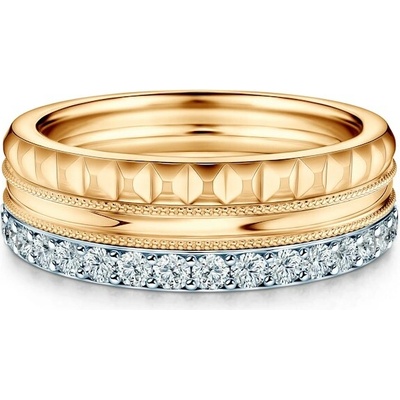 Savicki Sada prsteňov Symphony dvojfarebné zlato diamanty ZST SAVNo 501DB 512Z 508Z