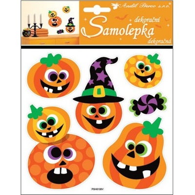 Samolepky Halloween dýně 23x18 cm