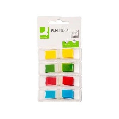 Záložky Q-CONNECT v zásobníku, 12,5x43 mm, 4x36 l
