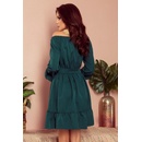 Numoco dámske šaty Daisy 265-1 tmavozelené