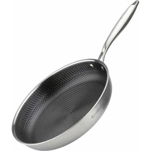 Elitehoff OCELOVÁ PÁNEV 30 CM S VOŠTINOVÝM POVLAKEM E-7550