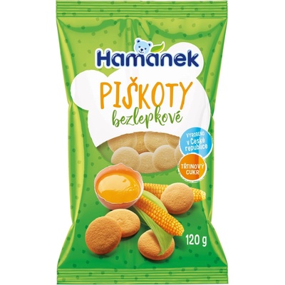 Hamánek bezlepkové piškóty 120 g