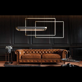 ELMARK Prestige led ПЕНДЕЛ 296w 3000k КОЖА, МНОГОЦВЕТЕН (955prestige29630mc)