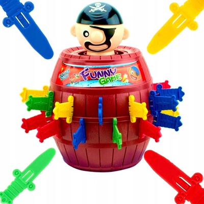 Pirát společenská hra v sudu dárek pro dětí