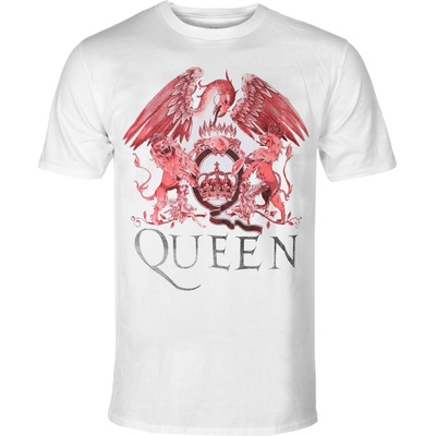 NNM мъжка тениска Queen - Logo Crest - бяла - 50769700
