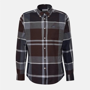 Barbour Риза с дълъг ръкав Barbour Dunoon Long Sleeved Shirt - MdOak Trtn TN38