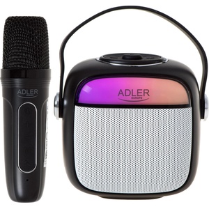 Adler Караоке говорител с микрофон Adler AD 1199, USB, Bluetooth, черен (AD 1199 black)