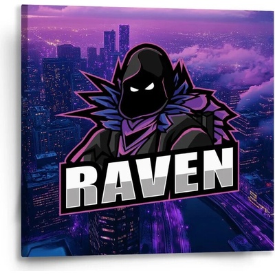Sablio Obraz FORTNITE RAVEN Steampunk mesto - 50x50 cm