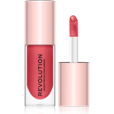 Revolution Beauty Pout Bomb блясък за устни за по-голям обем със силен гланц цвят Peachy 4.6ml