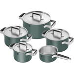 ZWILLING zwilling pure комплект тенджери с касерола 5 части, неръждаема стомана, сребрист/зелен (1028854)