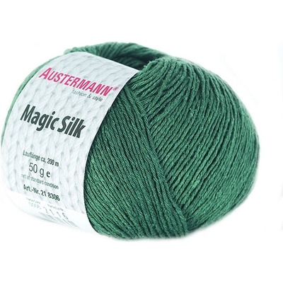 Austermann MAGIC SILK - 100% hedvábí - Ručně pletací příze Barva: 06 LORBEER
