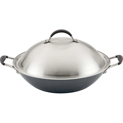 Circulon Уок тиган за индукция SCRATCHDEFENSE A1 36 см, с капак, алуминий, Circulon (CIRC81830)