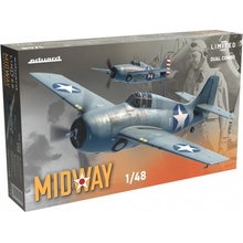 EDUARD Plastový model lietadlo 11166 MIDWAY DUAL COMBO F4F-3 F4F-4 1:48