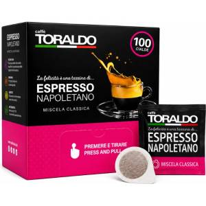 Caffè Toraldo Кафе Toraldo Капсули 100 бр. хартиени - Espresso Napoletano Classic с шоколадови нотки (TOR030)
