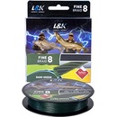 L&k Šnúra Fine Braid 8 Tmavo Zelená 150m 0,12mm 7,8kg