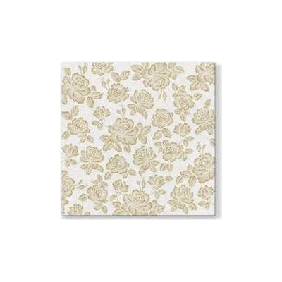 Paw Airlaid obrúsky L Subtle Roses Gold 50ks 40x40cm