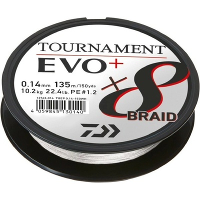 Daiwa Tournament X8 Braid Evo+ 2700m 0,12mm/8,6kg Biela