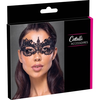 Cottelli - дантела маска (черно)