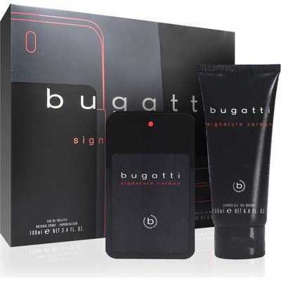 Bugatti Signature Carbon EDT 100 ml + sprchový gel 200 ml