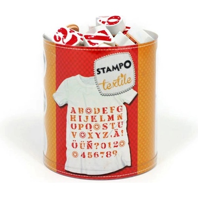 Aladine razítka na textil Stampo Textile, Abeceda 45 ks
