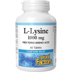 Natural Factors L-Lysine 1000 mg [60 Таблетки]