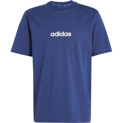 adidas Мъжка тениска adidas Linear Single Jersey Tee T-shirt - Dark Blue / White - размер XS (216-4860-0311)