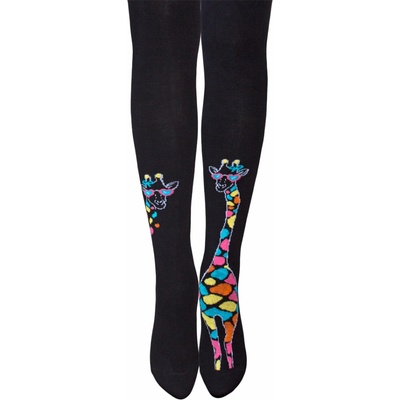 Dívčí vzorované punčocháče GATTA ŽIRAFA černé – Zbozi.Blesk.cz