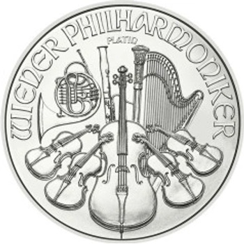 Münze Österreich Wiener Philharmoniker 2024 platinová mince 1,25 oz