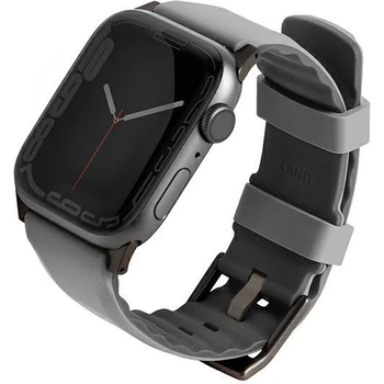 UNIQ Каишка UNIQ Linus за Apple Watch Series 4/5/6/7/8/SE/SE2/Ultra, 42/44/45mm, силиконова, сива (Uni000696-0)