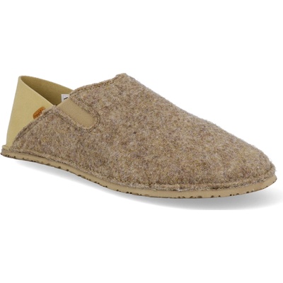 Barefoot domáce papuče Froddo Slip-on Wooly Beige béžové