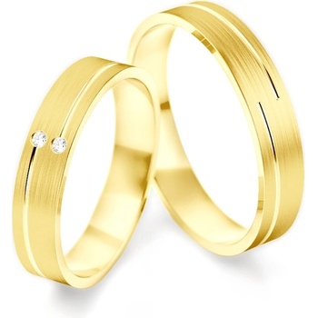 SAVICKI Сватбени халки: злато, плоски. 4 мм