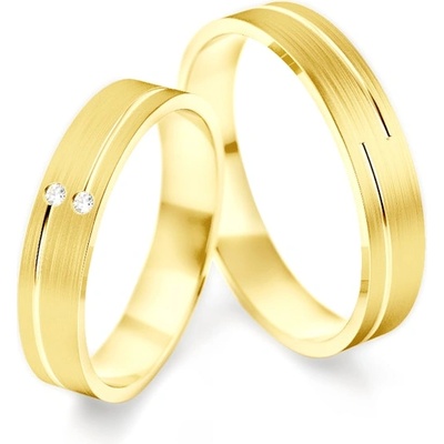 SAVICKI Сватбени халки: злато, плоски. 4 мм