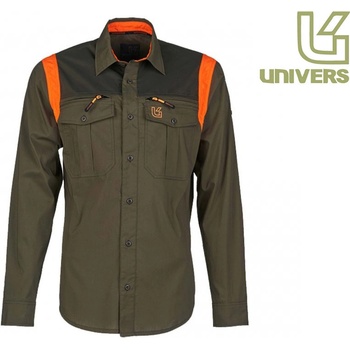 Košile Univers Valley lovecká zelená/oranžová