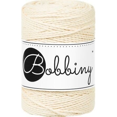 Bobbiny 3PLY Macramé Rope 1, 5 mm 100 m Butter Yellow юта (TD-E083)
