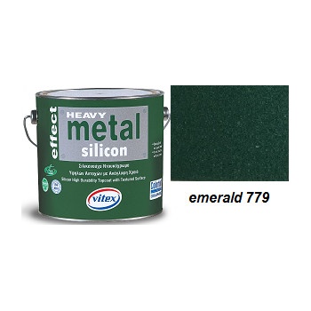 Vitex Heavy Metal Silicon Effect - štrukturálna kováčska farba 779 Emerald 2,25L 0588