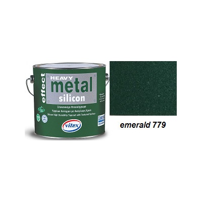 Vitex Heavy Metal Silicon Effect - štrukturálna kováčska farba 779 Emerald 2,25L 0588