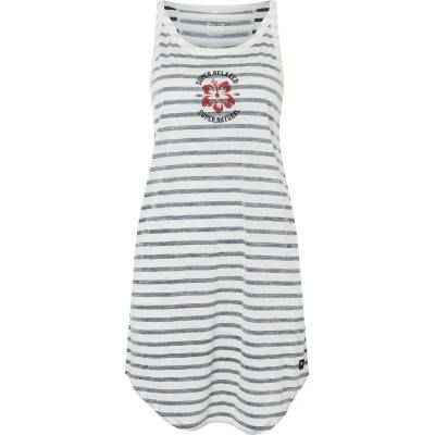 super. natural Дамска рокля super. natural Women's Relax Hibiskus Stripe Dress - Stripe / Smile / Salute (134-1714-0112)