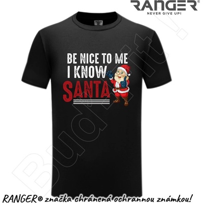 Ranger tričko motív Santa 2 čierna