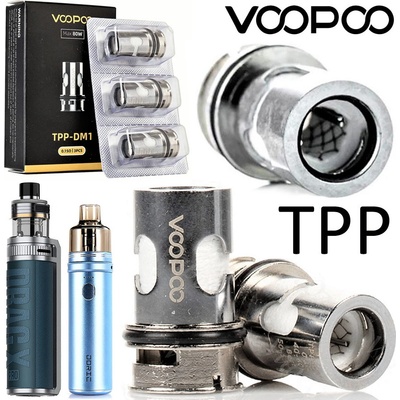 VOOPOO TPP-DM2 žhavicí hlava 0,2ohm nerez 1ks – Zboží Dáma