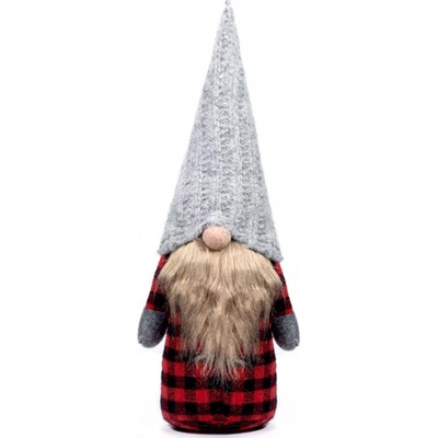 TUTUMI Vianočný škriatok červený flanel YX055 40cm